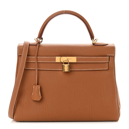Hermes Togo Kelly Retourne 32 Gold 1 of 15