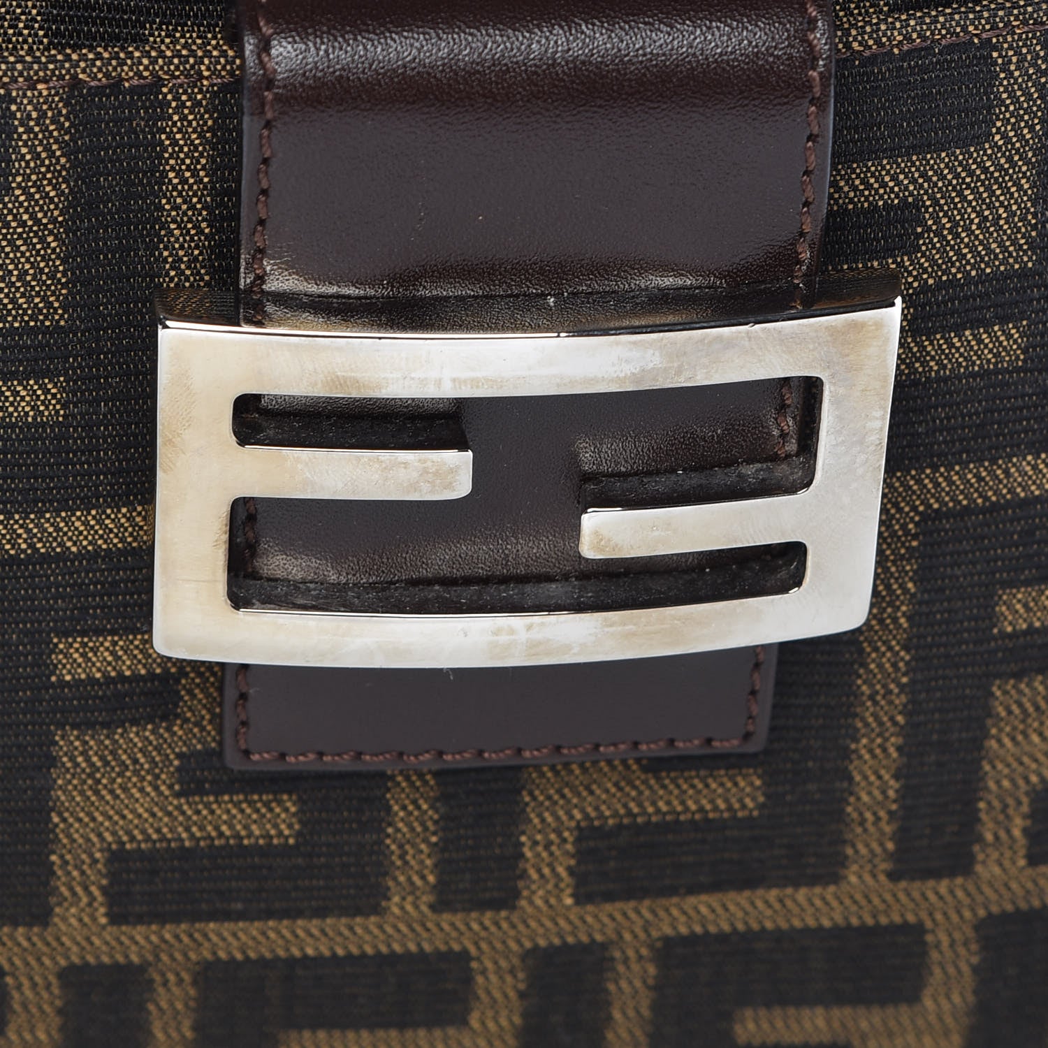 Fendi Zucca Shoulder Bag Tobacco 7 of 7