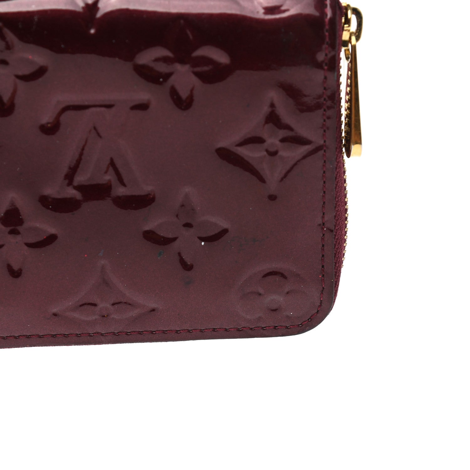 Louis Vuitton Vernis Zippy Coin Purse Wallet Rouge Fauviste 9 of 11