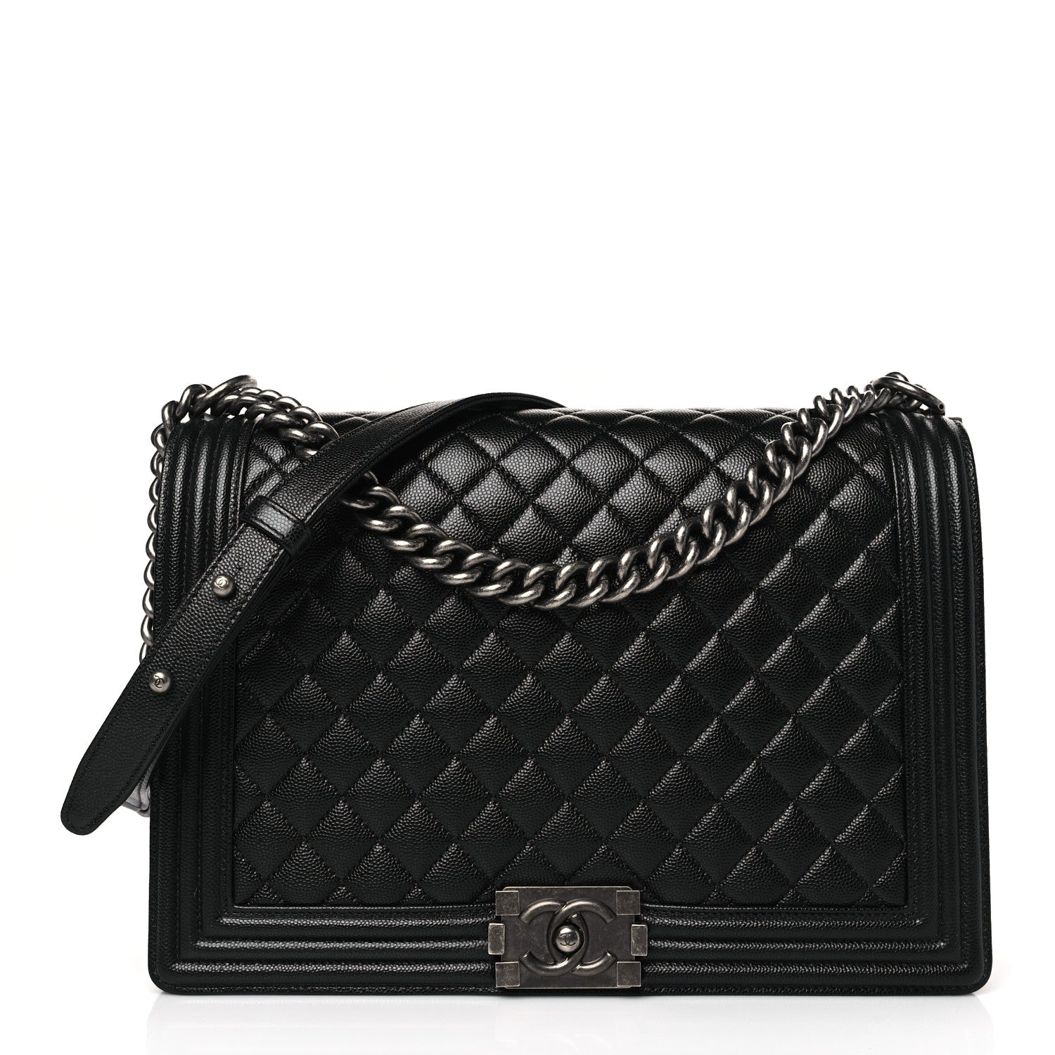 Chanel Caviar Quilted Large Boy Flap Black 1 of 9