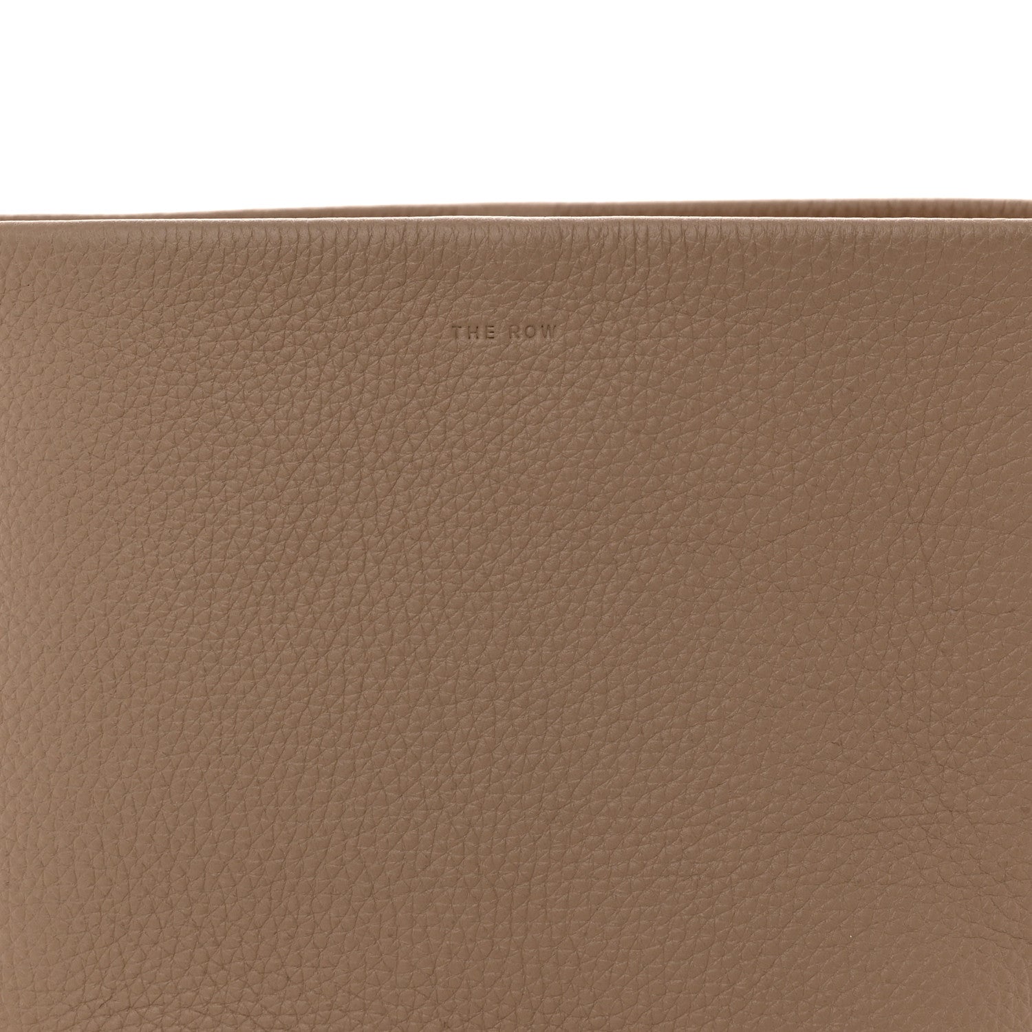 The Row Grained Calfskin Medium N/S Park Tote Dark Taupe 8 of 10