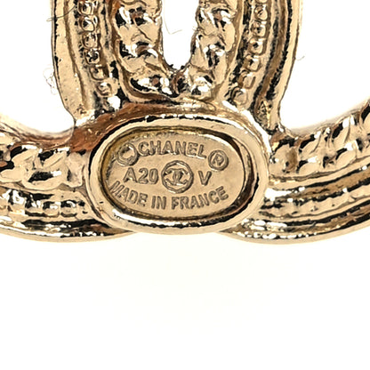 Chanel Pearl CC Earrings Gold 4 of 4