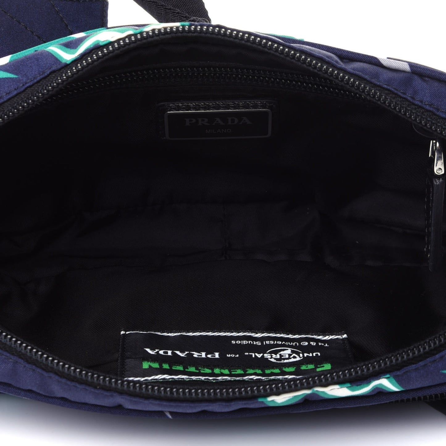 X UNIVERSAL STUDIOS Tessuto Nylon Thunder Frankenstein Belt Bag Blu Smeraldo