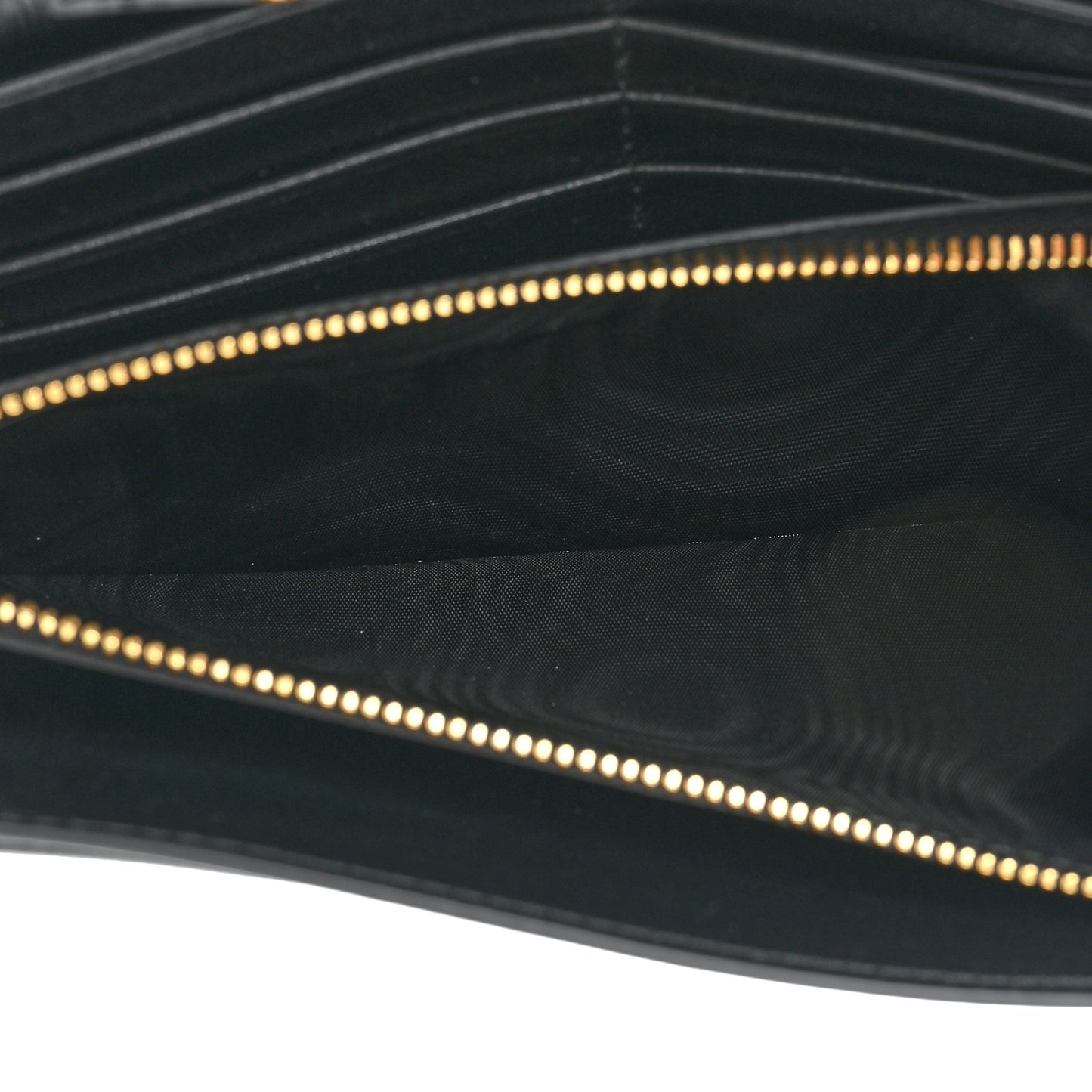 Vitello Move Metal Oro Chain Wallet Black