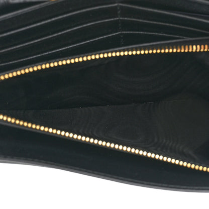 Prada Vitello Move Metal Oro Chain Wallet Black 7 of 10