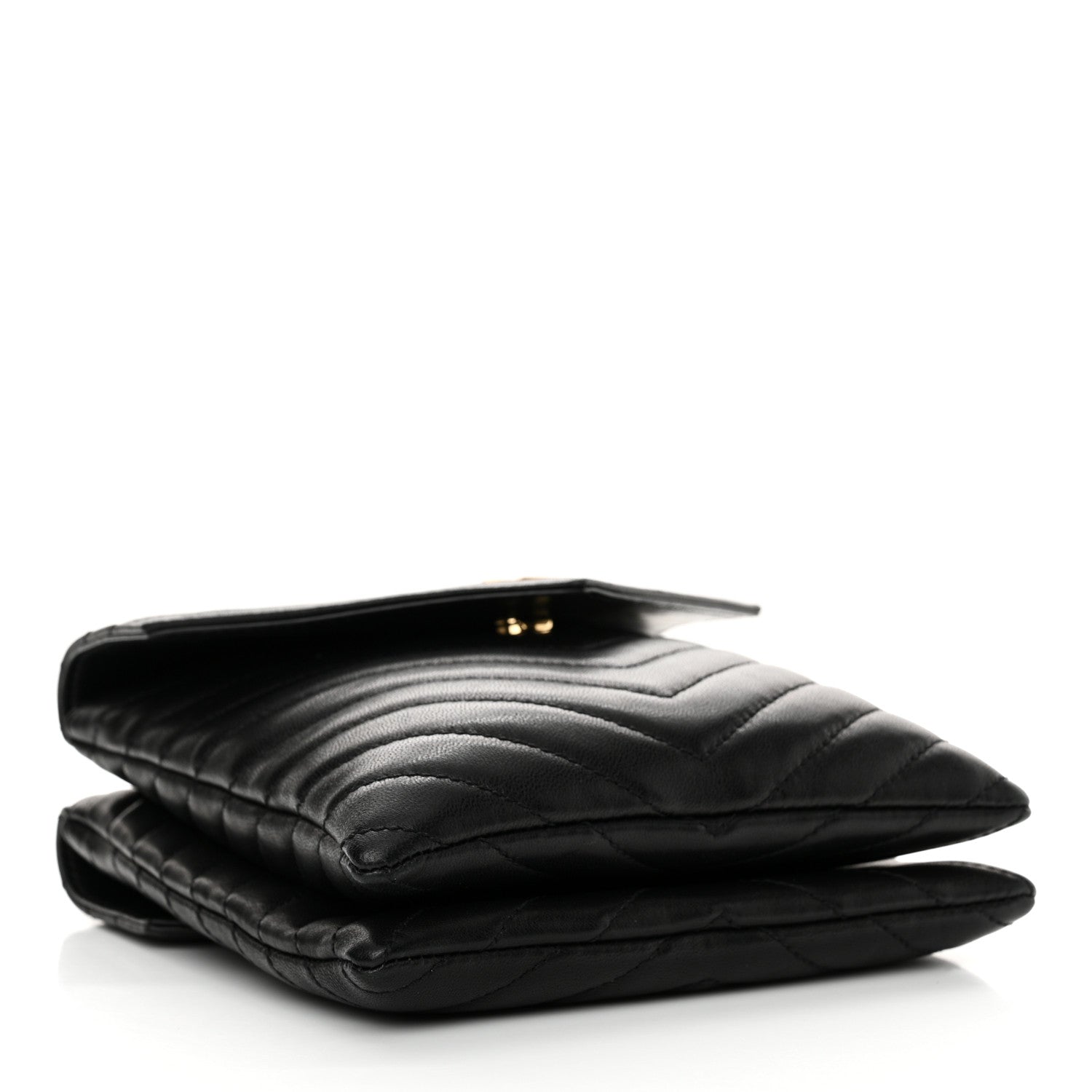 Saint Laurent Lambskin Quilted Double Flap Bag Black 4 of 12