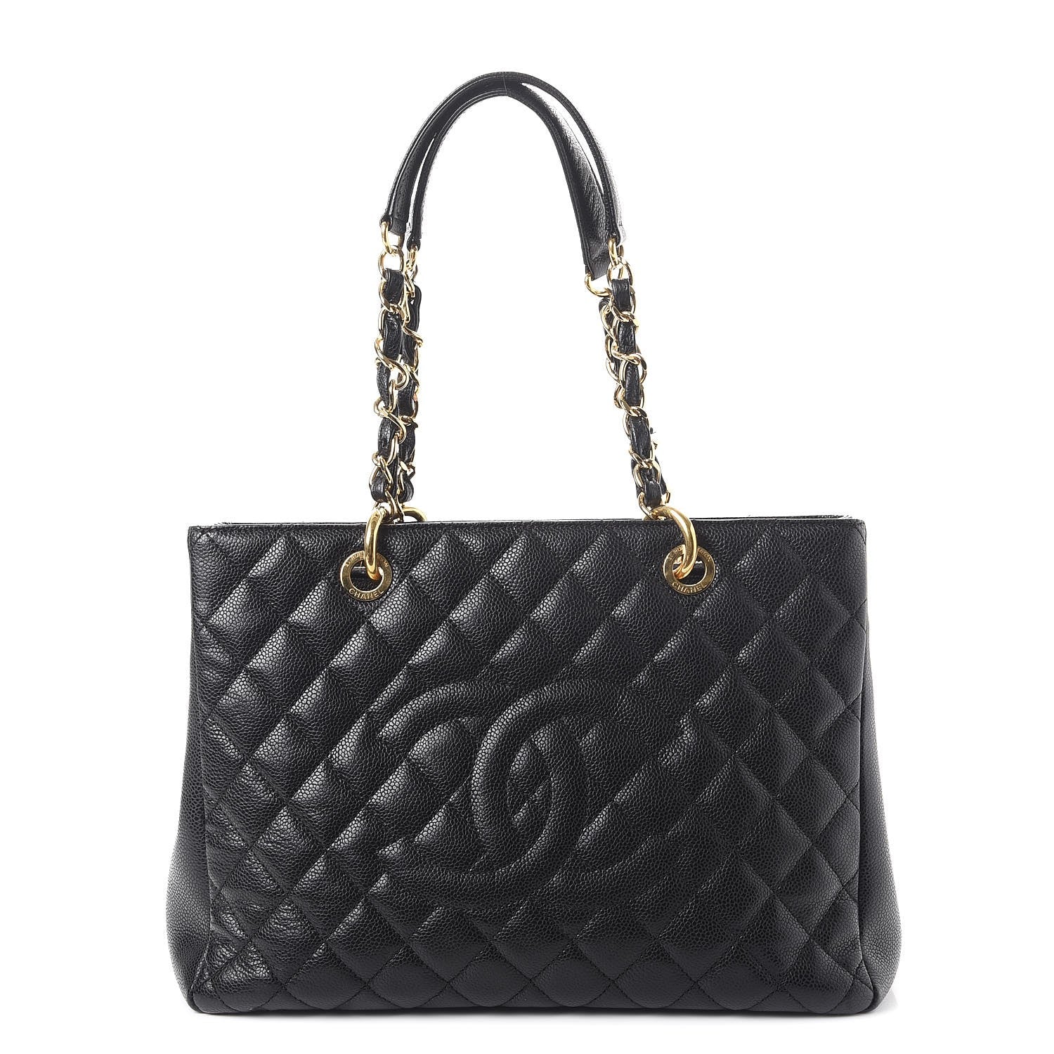 Chanel Caviar Quilted Grand Shopping Tote GST Black 1 of 9