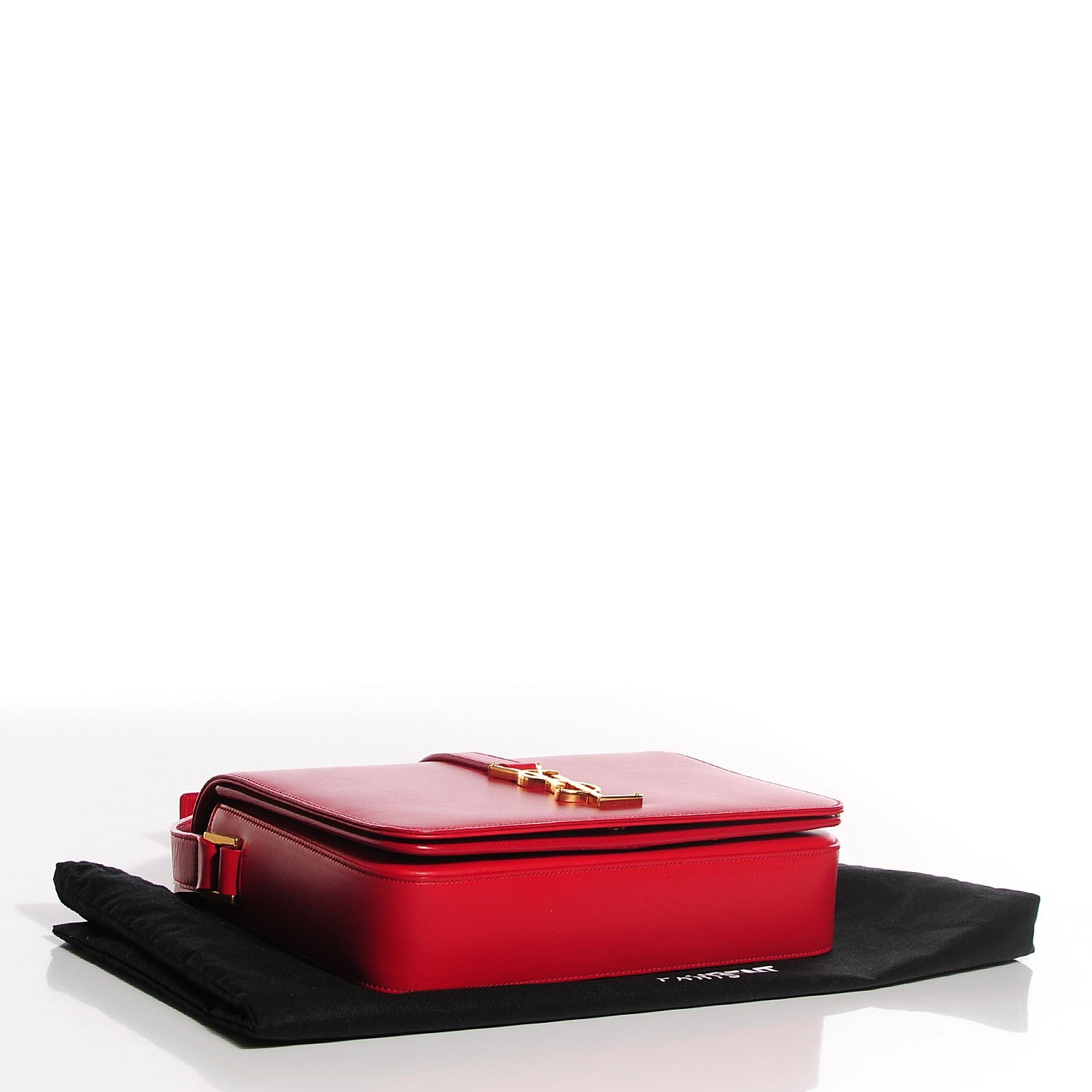 Saint Laurent Smooth Calfskin Classic Medium Monogram Universite Bag Red 4 of 8