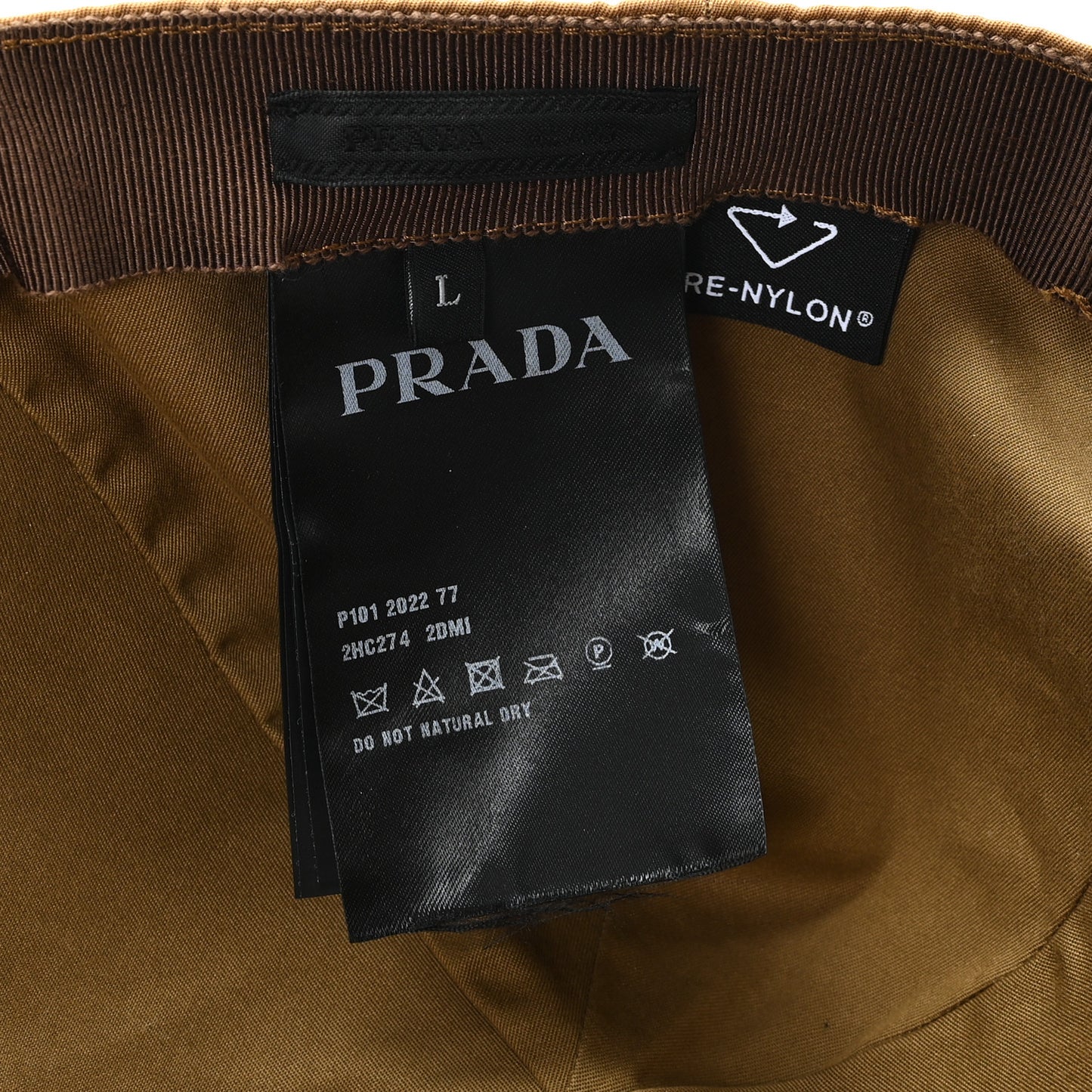 Re-Nylon Baseball Cap L Brown