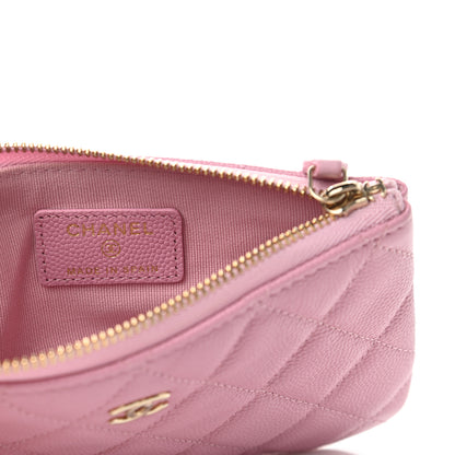Chanel Caviar Quilted Small Cosmetic Case Pink 6 of 8