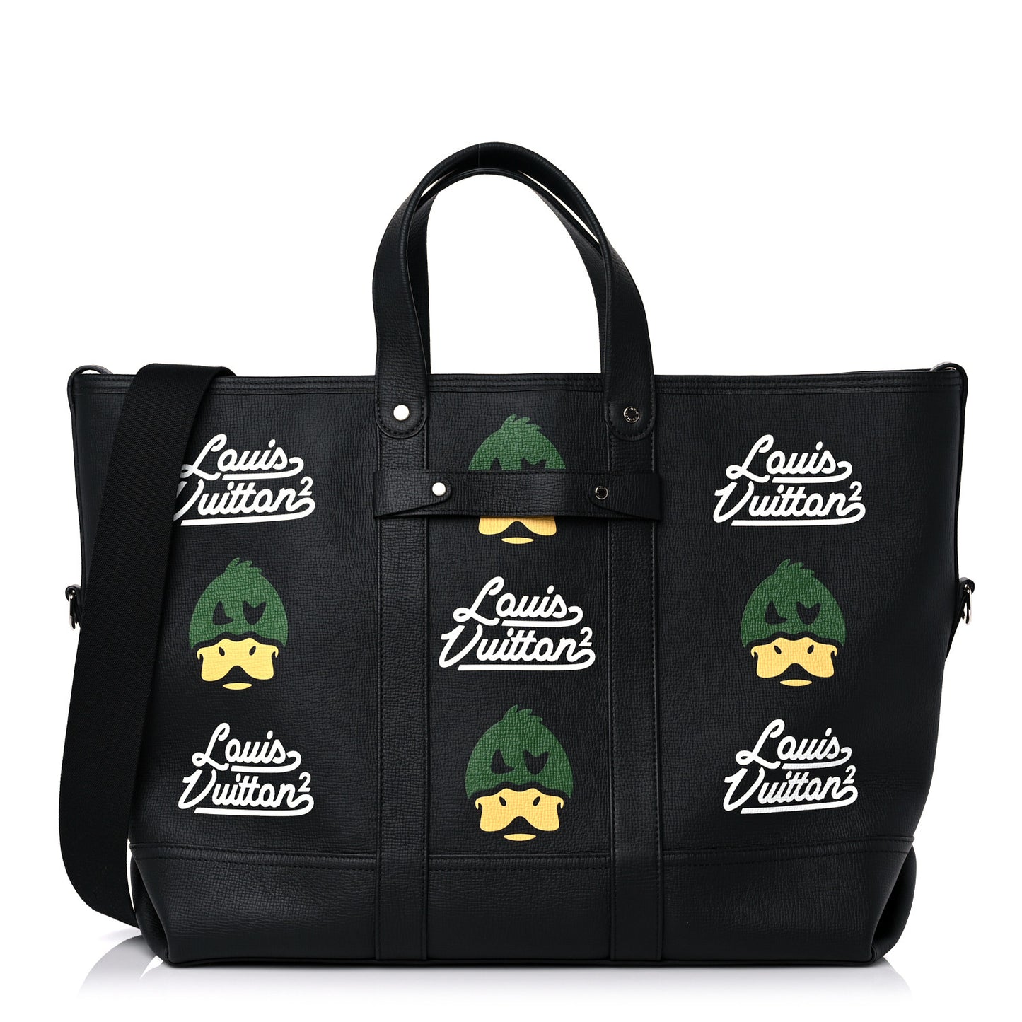 X NIGO Taurillon Duck Trolley Tote Black