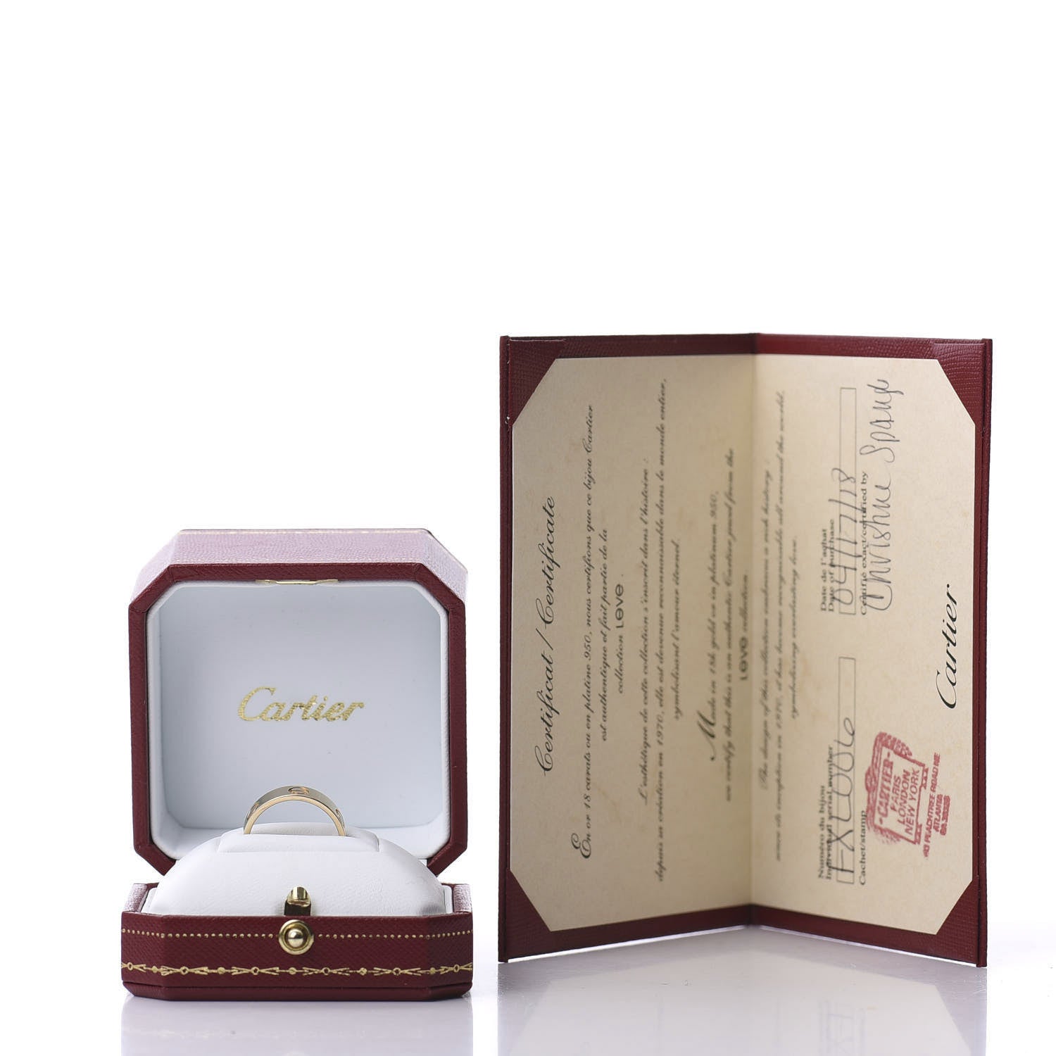Cartier 18K Yellow Gold 5.5mm LOVE Ring 54 6.75 6 of 6