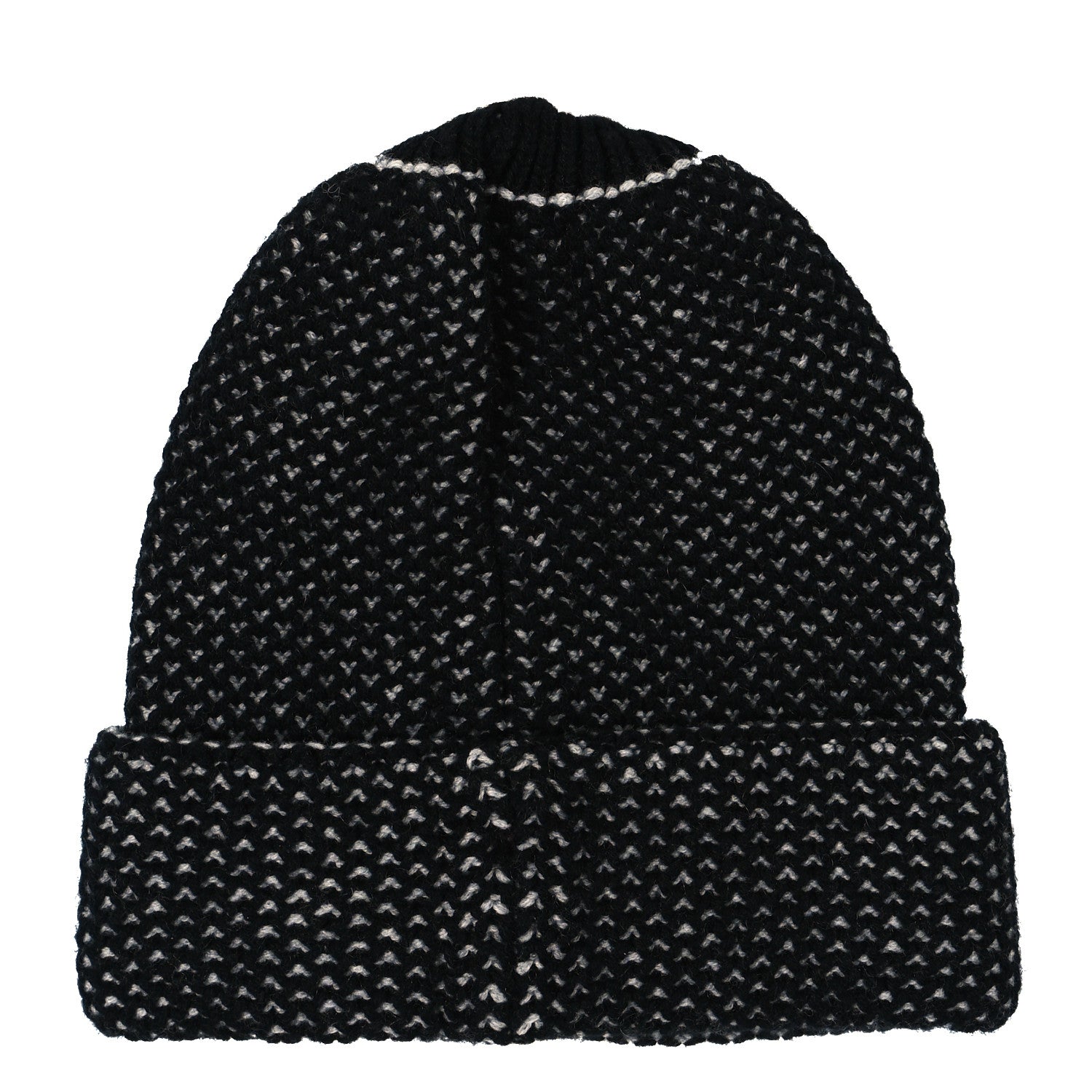 Chanel Cashmere CC Beanie Hat Black 2 of 3