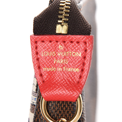 Louis Vuitton Damier Ebene 2016 Christmas Animation Mini Pochette Accessories 6 of 10
