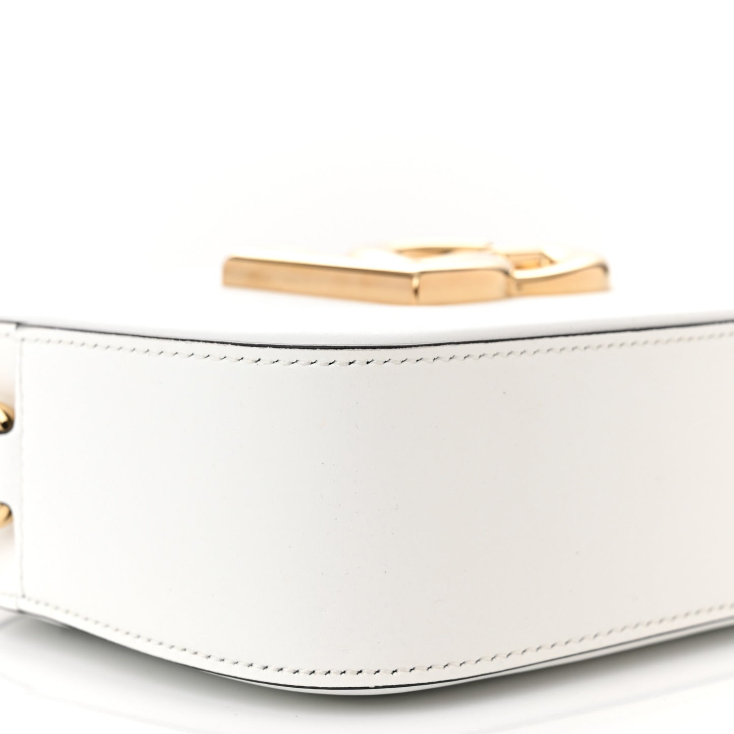 Calfskin Hot Stuff DG Logo 3.5 Crossbody Bag White
