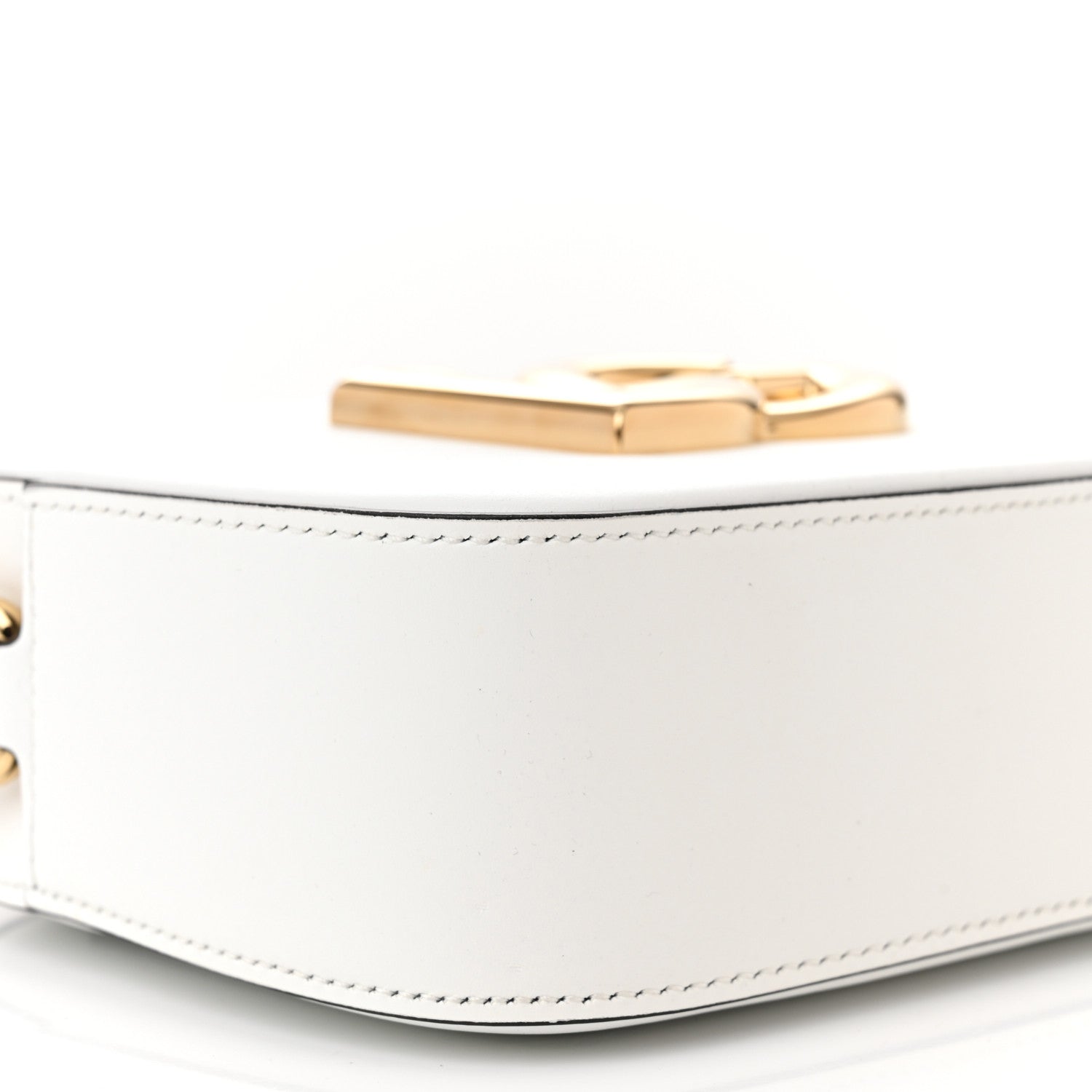 Dolce & Gabbana Calfskin Hot Stuff DG Logo 3.5 Crossbody Bag White 8 of 9
