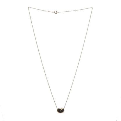 Tiffany 18K Yellow Gold 11mm Elsa Peretti Bean Pendant Necklace 3 of 7