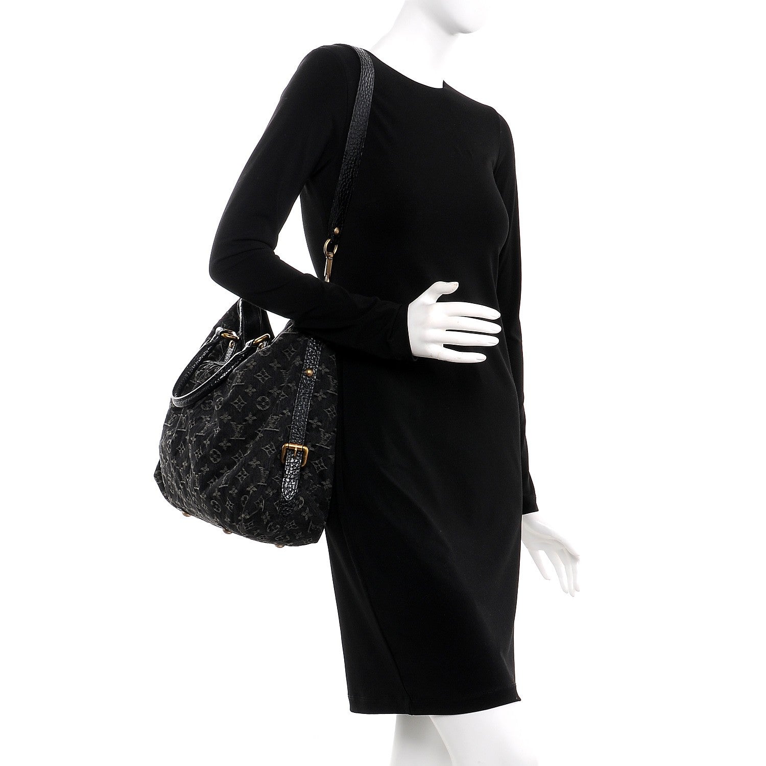 Louis Vuitton Denim Neo Cabby GM Black 2 of 9