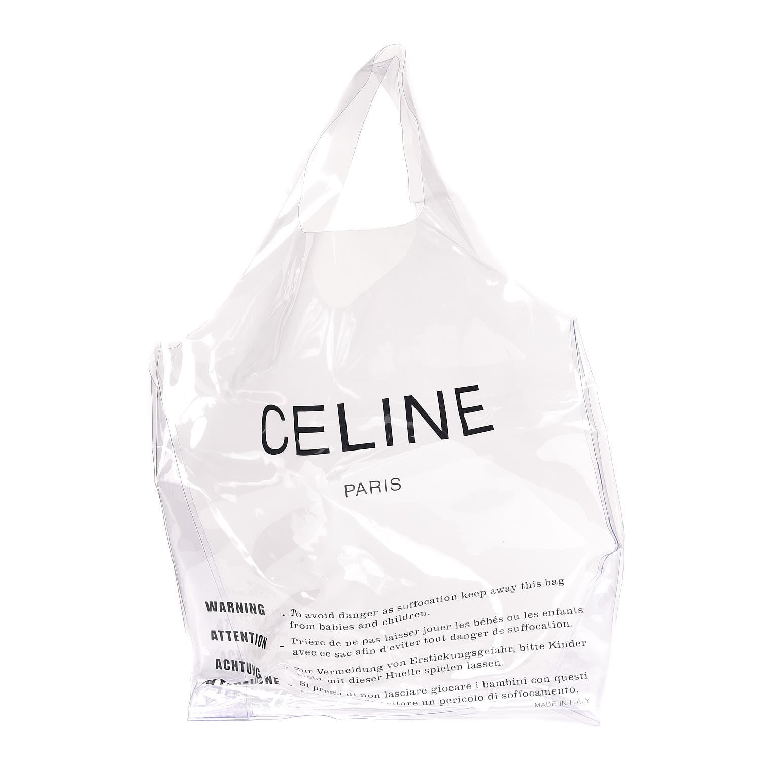 Celine Plastic Bag with Cloudy Lambskin Solo Zip Pouch Clutch Lime 3 of 17