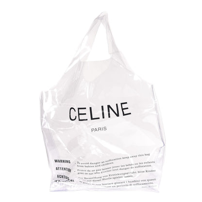 Celine Plastic Bag with Cloudy Lambskin Solo Zip Pouch Clutch Lime 3 of 17