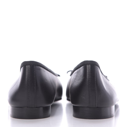Chanel Lambskin Cap Toe Ballerina Flats 37.5 Black 7 of 11