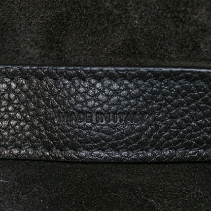 Celine Grained Calfskin Small Folded Cabas Black 6 of 10