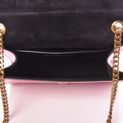 Saint Laurent Metallic Calfskin Small Classic Monogram Kate Tassel Satchel Pink 7 of 10