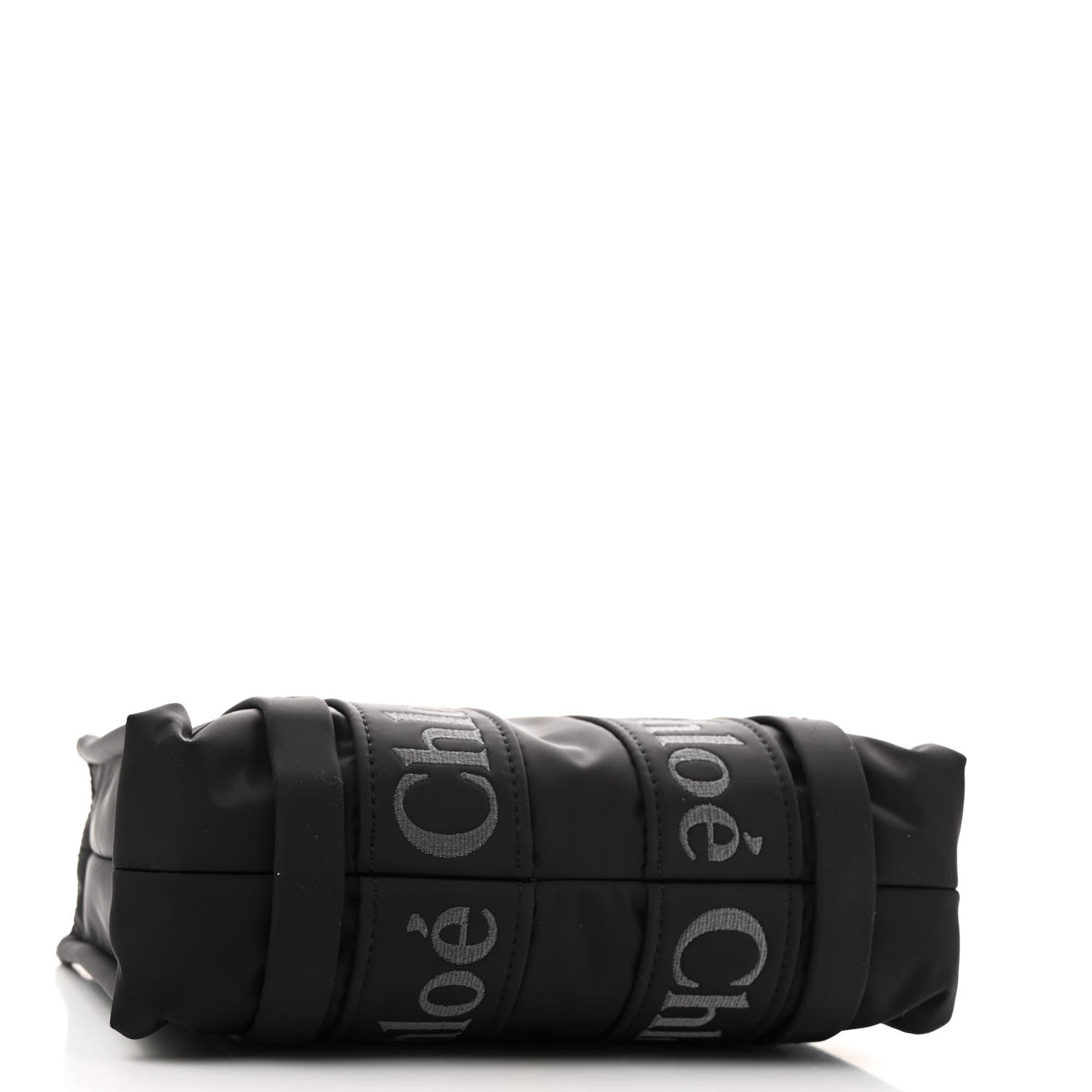 Chloe Nylon Small Woody Tote Black 4 of 12