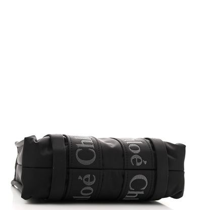 Chloe Nylon Small Woody Tote Black 4 of 12