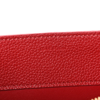 Celine Grained Calfskin Small 16 Top Handle Bag Red 7 of 9