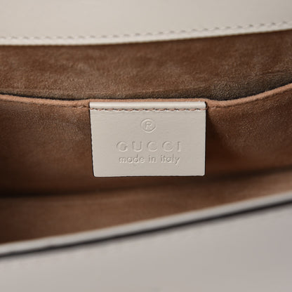 Gucci Calfskin Mini Sylvie Top Handle Bag White 7 of 10