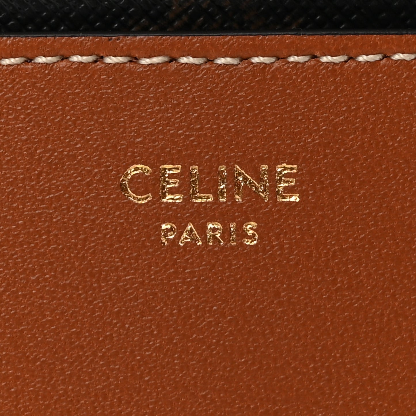 Triomphe Canvas Zipped Card Holder Tan