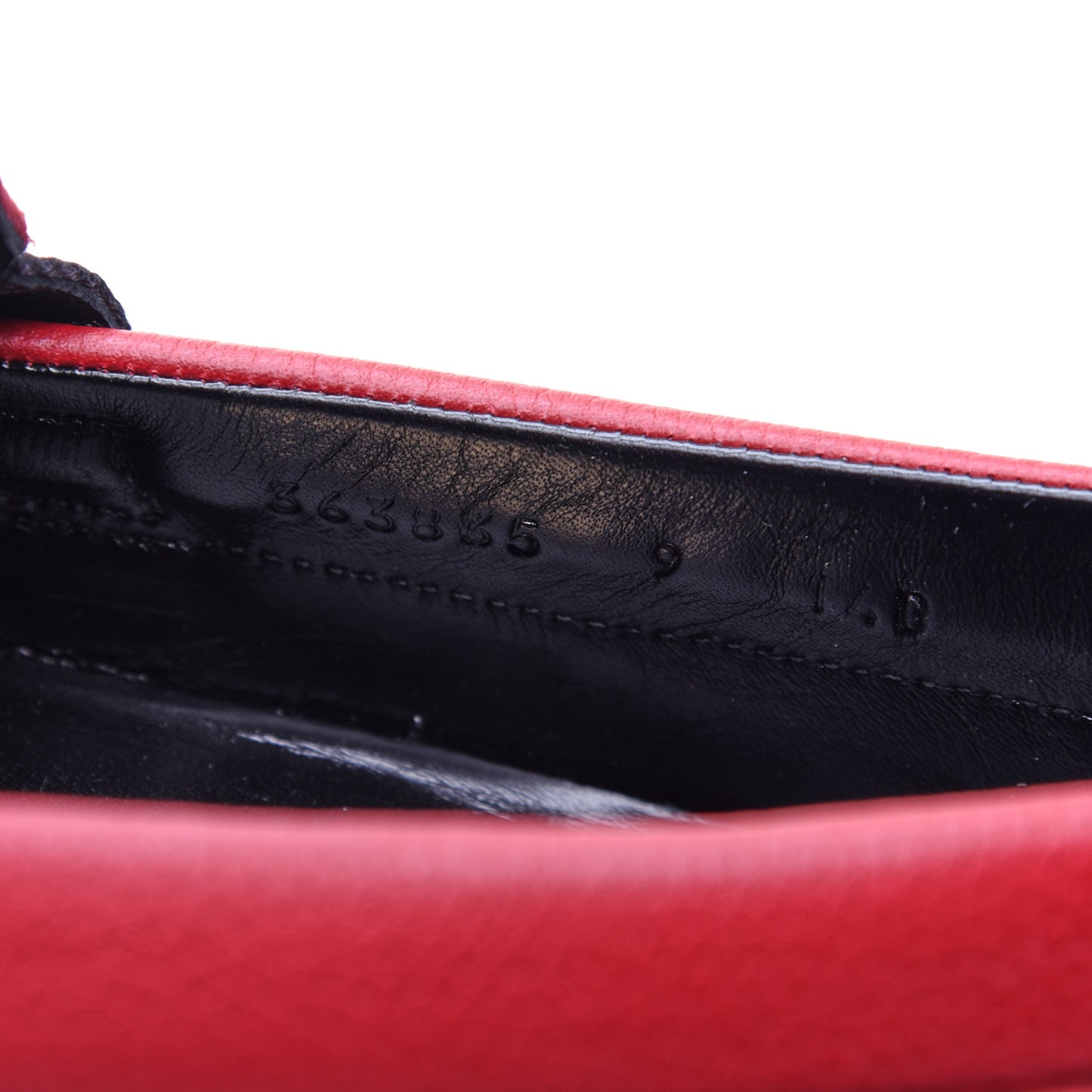Calfskin Web Mens Driver Loafers 9 Red