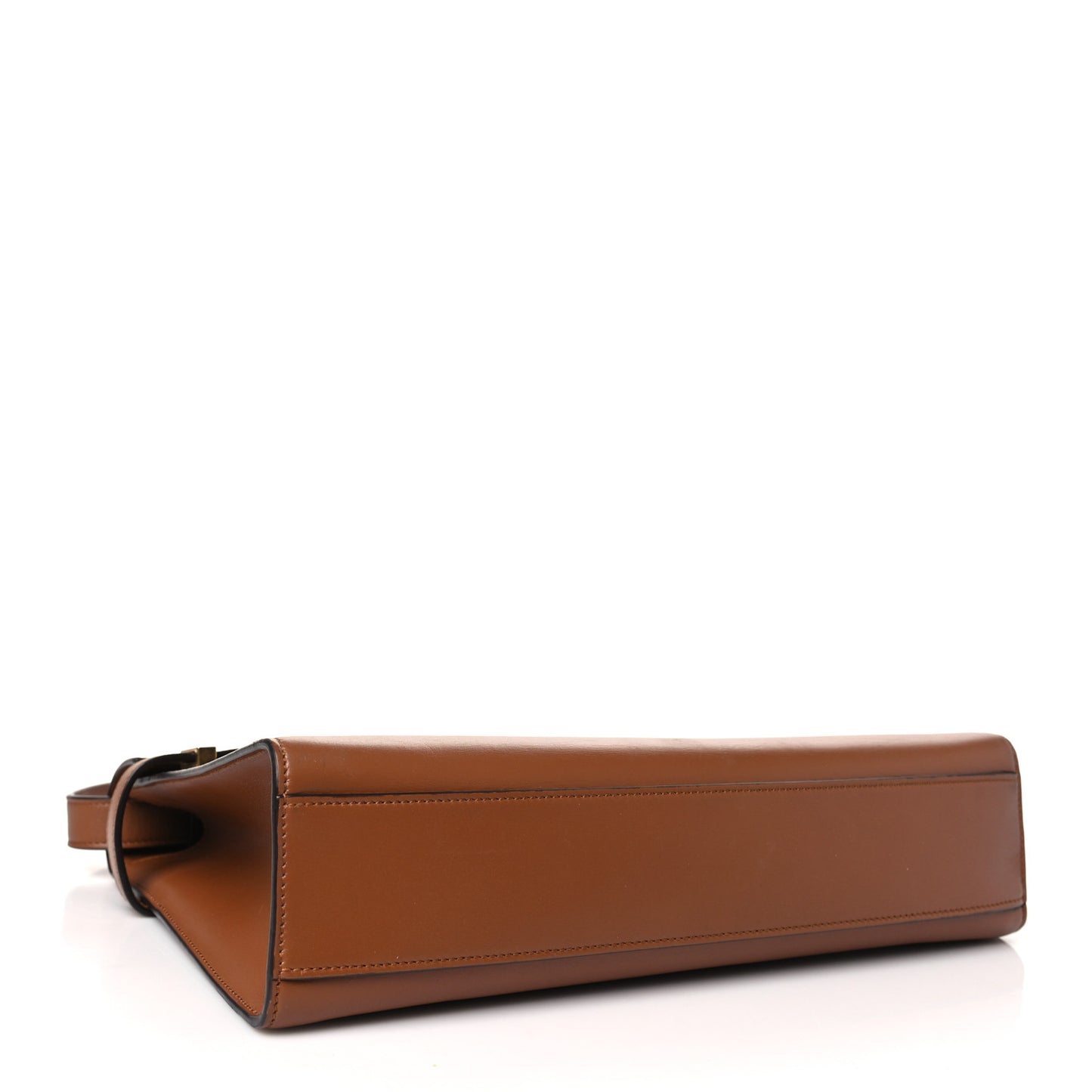 Smooth Calfskin Manhattan Shoulder Bag Cognac