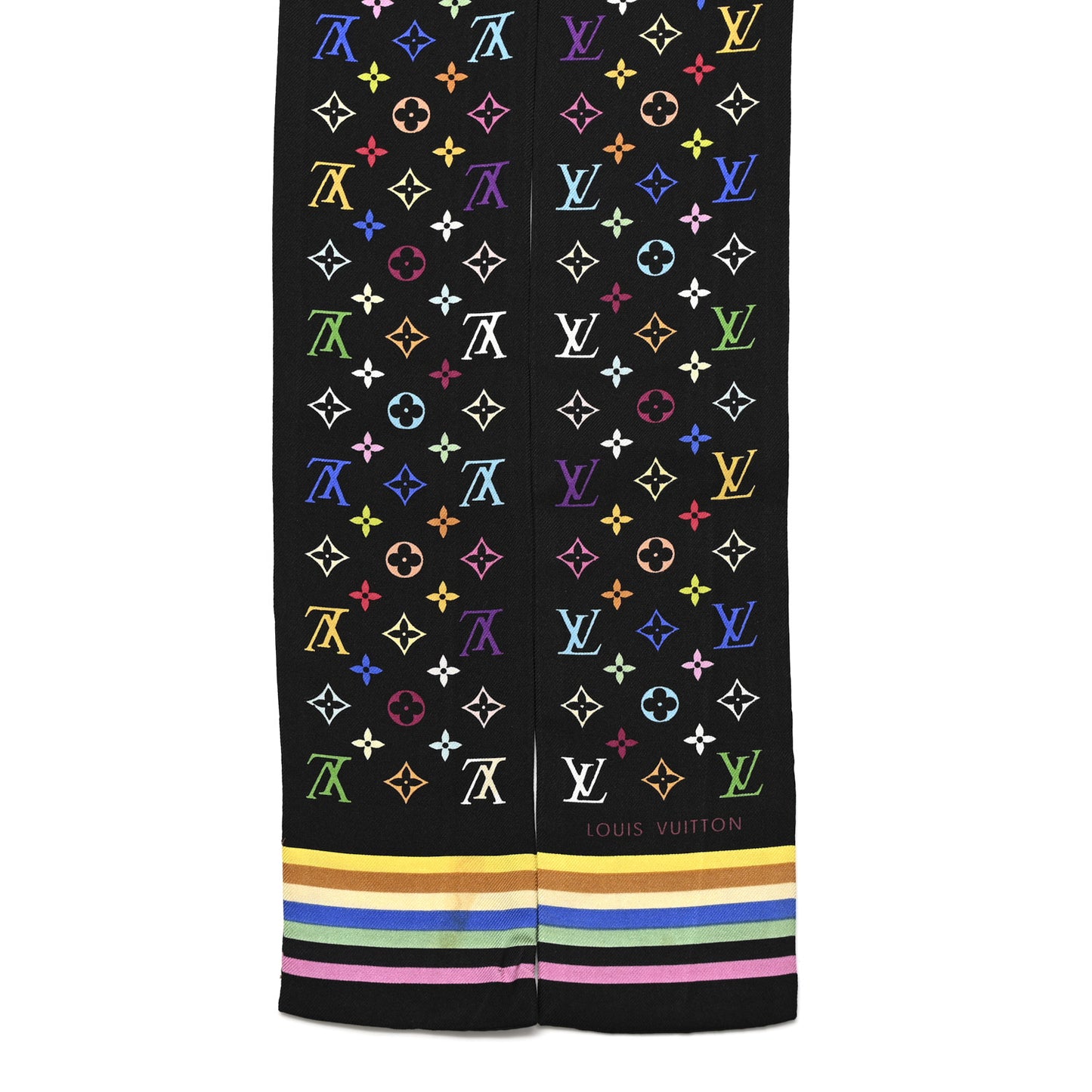 LV X TM Silk Monogram Multicolor Bandeau Black