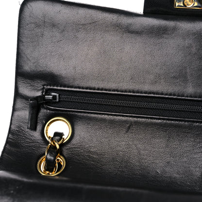 Chanel Lambskin Quilted Small Double Flap Black 18 of 24