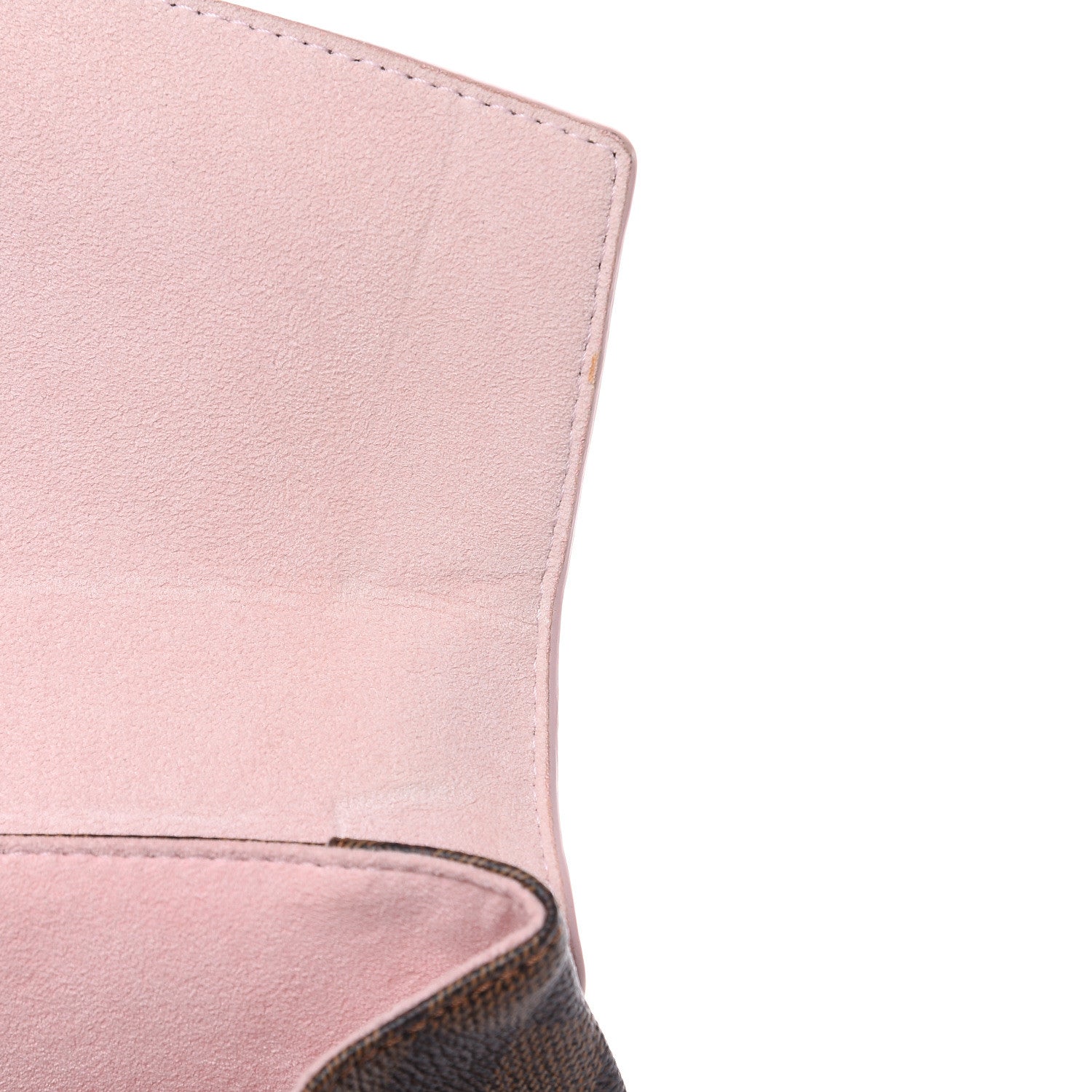 Louis Vuitton Damier Ebene Caissa Clutch Rose Ballerine 9 of 10
