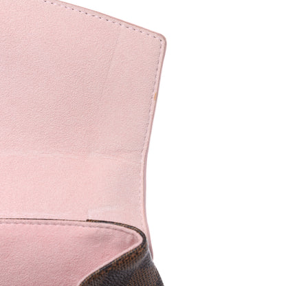 Louis Vuitton Damier Ebene Caissa Clutch Rose Ballerine 9 of 10
