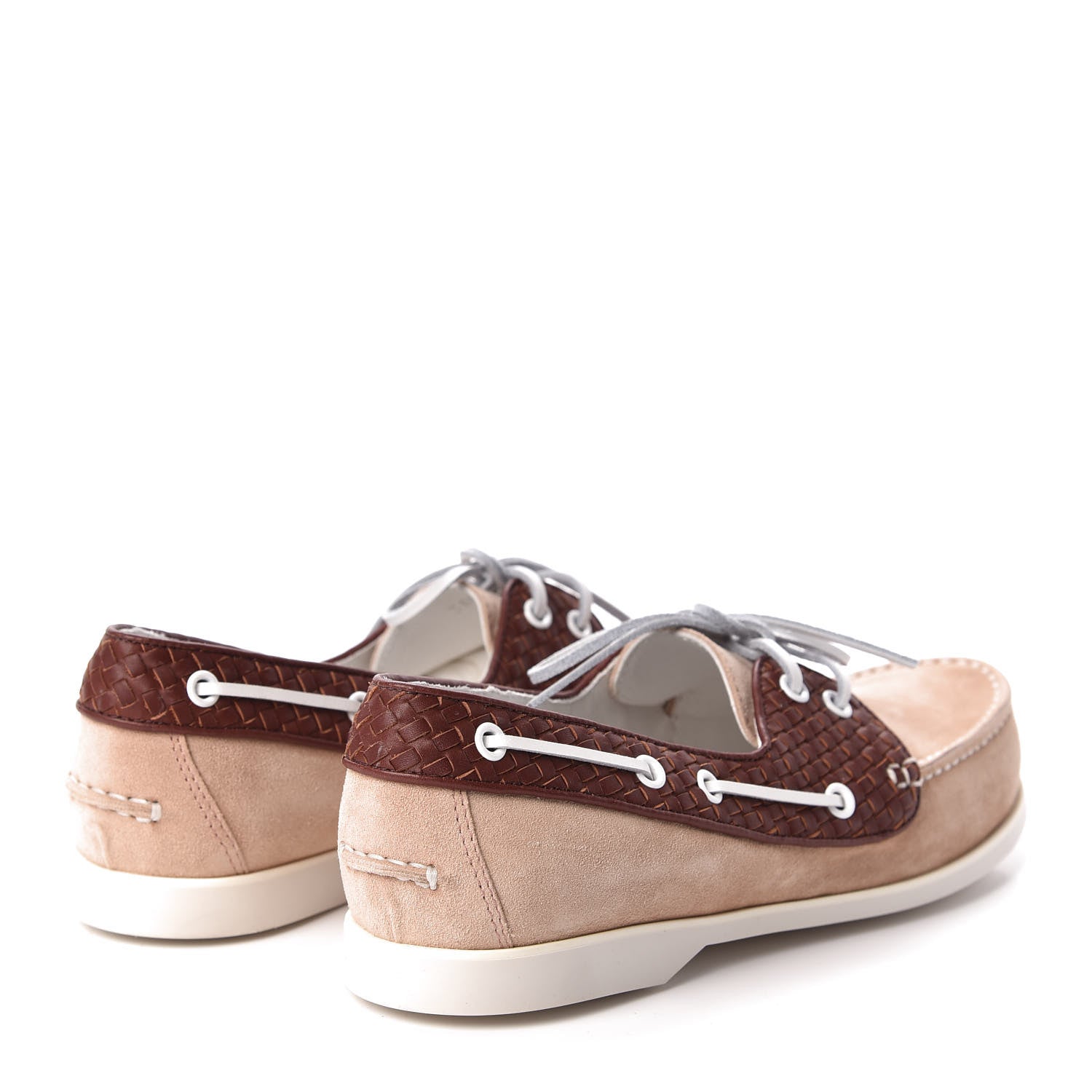 Bottega Veneta Suede Calfskin Micro Intrecciato Boat Flats 38.5 4 of 7