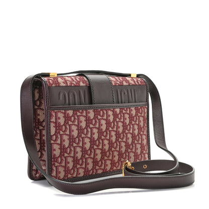 Christian Dior Oblique 30 Montaigne Flap Bag Burgundy 2 of 7