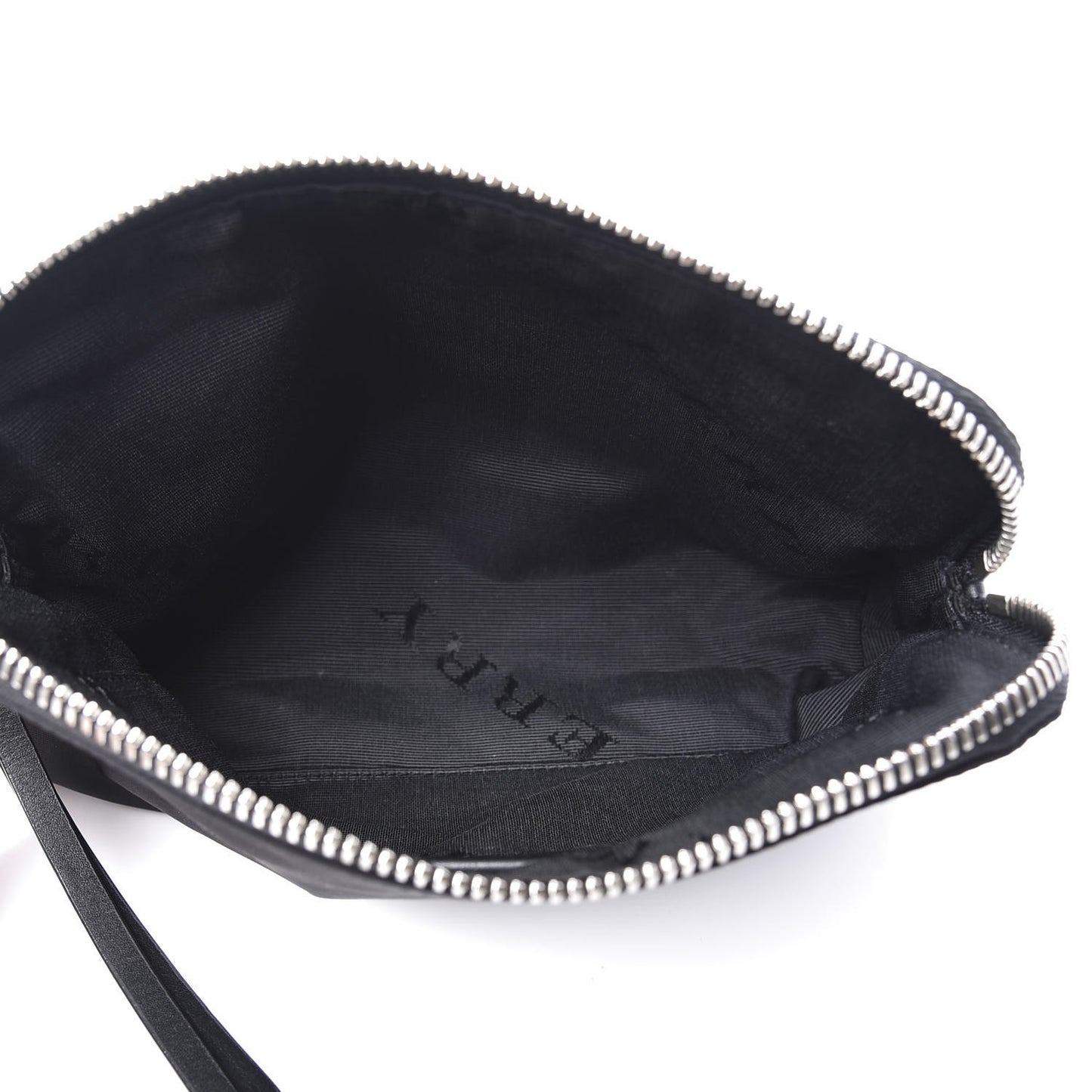 Nylon Pallas Head Zip Pouch Black