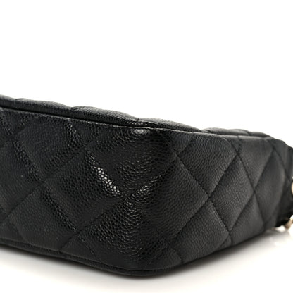 Chanel Caviar Quilted Purse With Chain Black 10 of 11