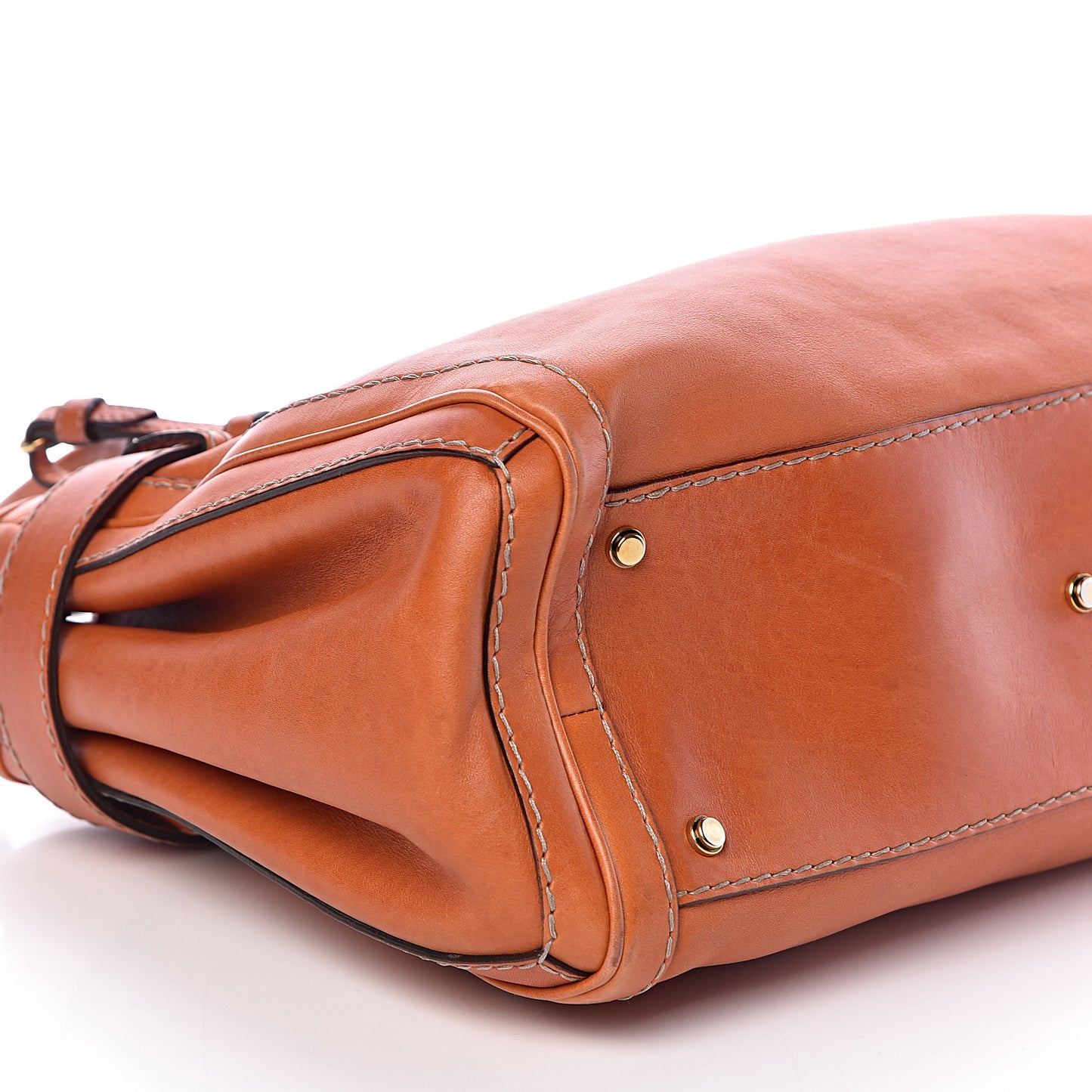 Calfskin Medium GG Running Tote Orange