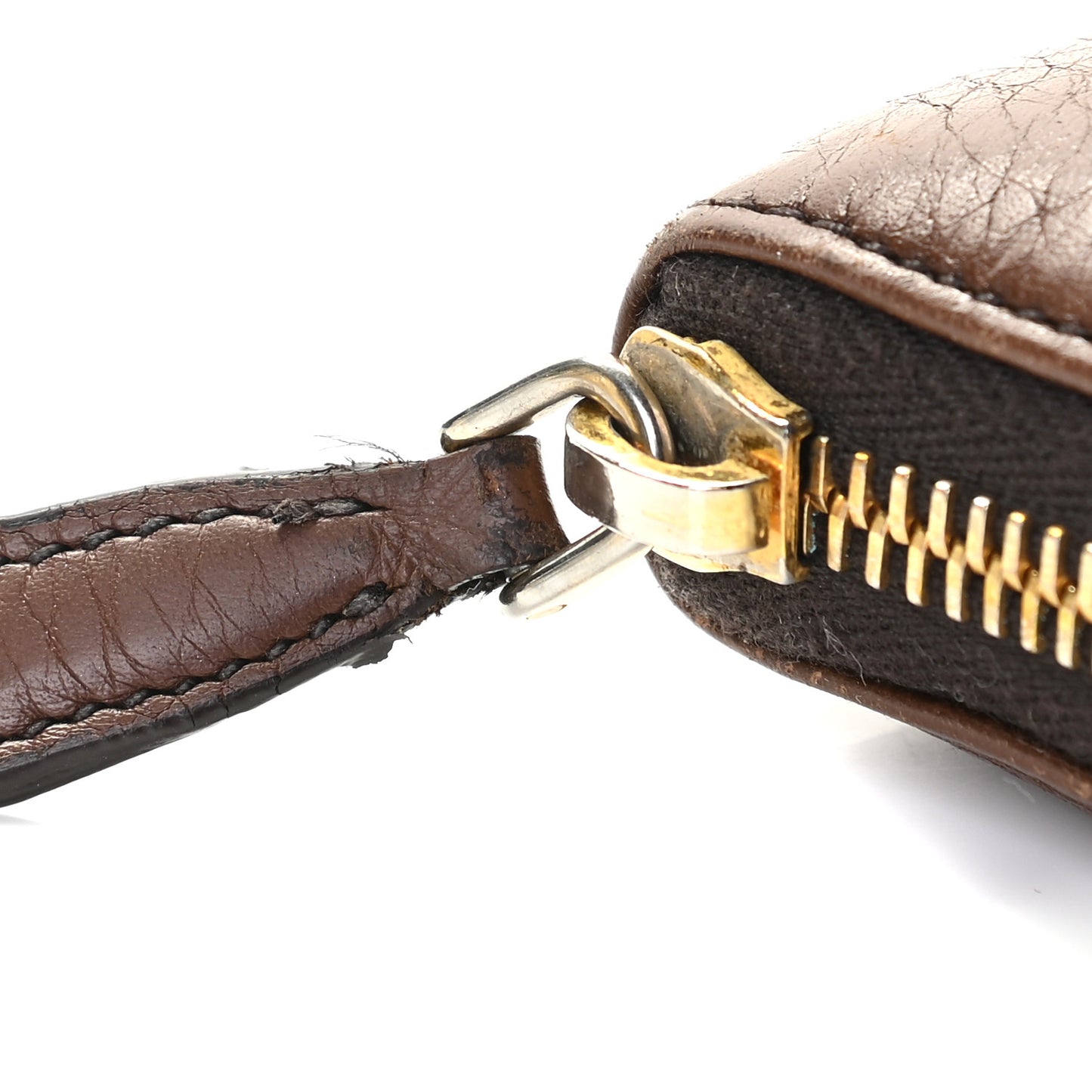 Vitello Daino Zip Around Wallet Cacao