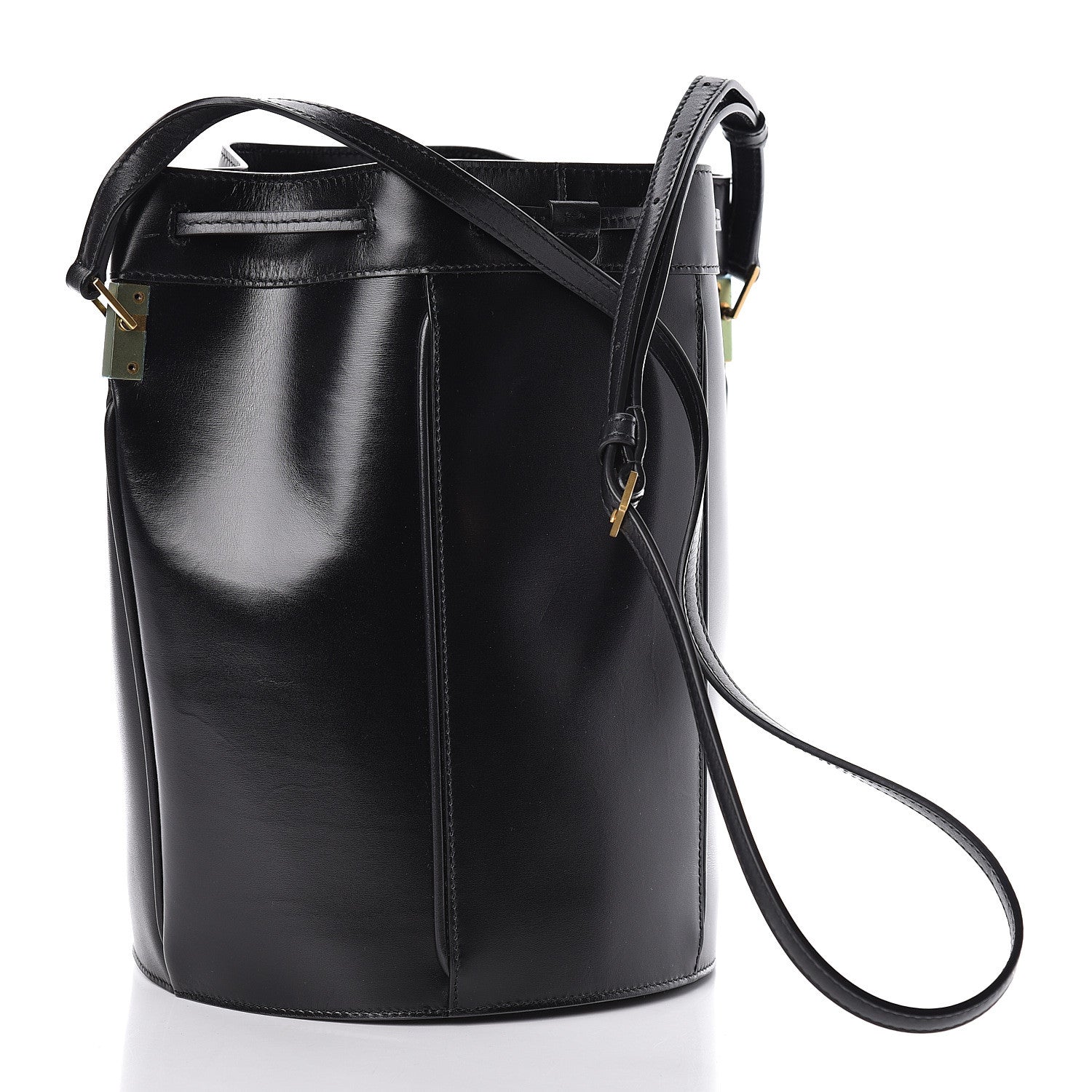 Saint Laurent Smooth Calfskin Medium Talitha Bucket Bag Black 3 of 10