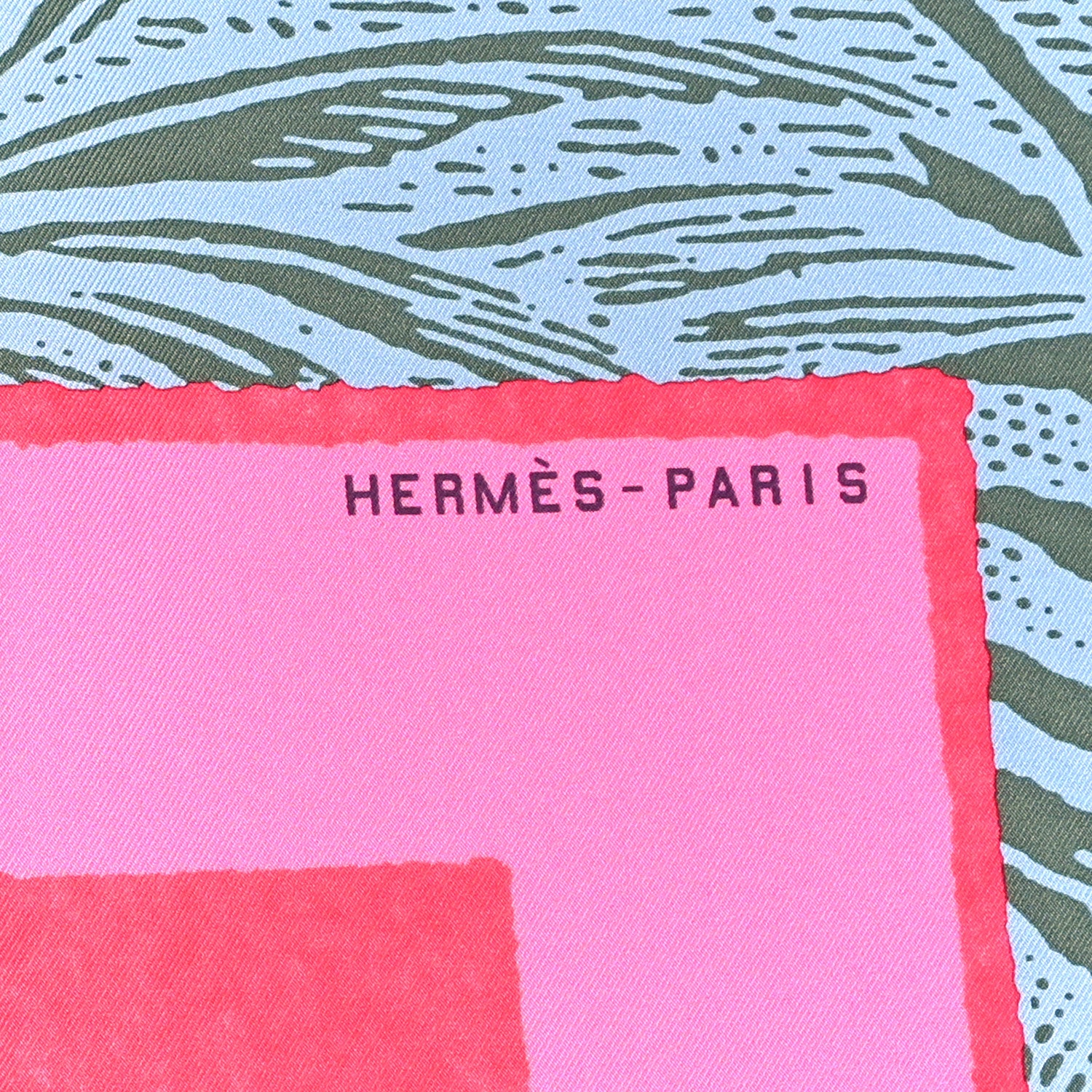 E*）様 HERMES Hermes Silk Cavalier En Formes Scarf 90 Rose Vif Bleu Vert 1470708