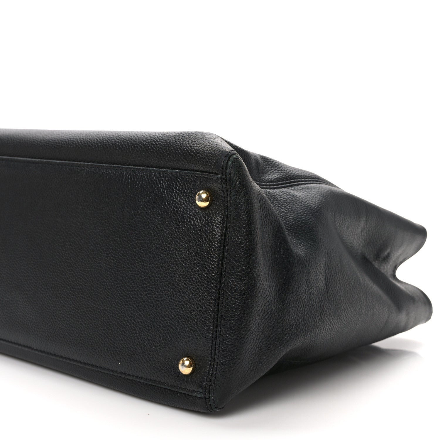 Chanel Calfskin Cerf Executive Shopper Tote Black 10 of 13