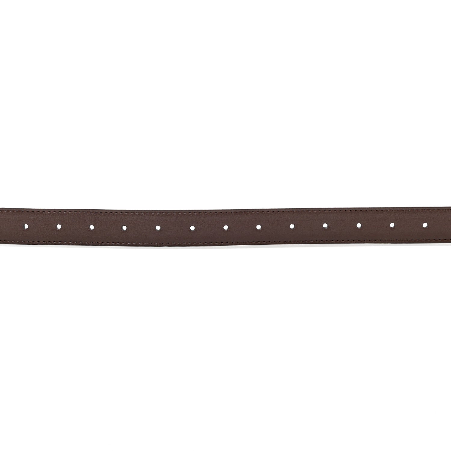 Telfar Vegan Leather Logo Belt Small Chocolate 6 of 7