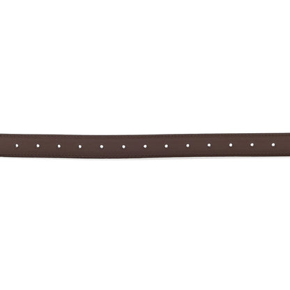 Telfar Vegan Leather Logo Belt Small Chocolate 6 of 7