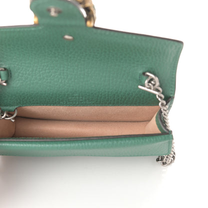 Gucci Calfskin Super Mini Dionysus Shoulder Bag Emerald 5 of 9